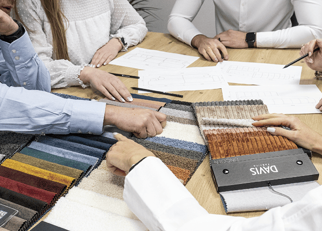 Travail sur les conceptions et les tissus
