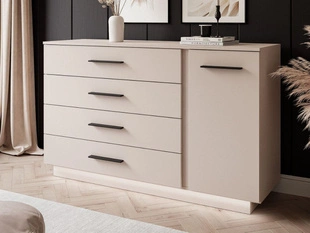 Commode de Rangement avec éclairage LED Nuveo Cachemire