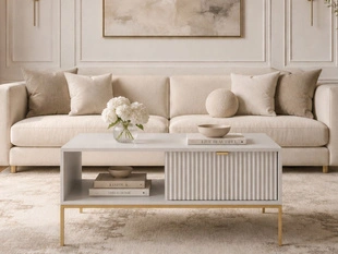 Table Basse avec Rangement Amber gris