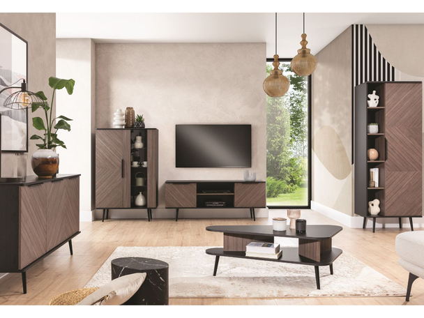 Ensemble de meubles de salon Nemi Marron