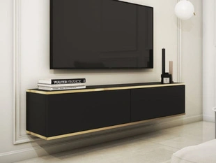 Meuble TV Rangement Diolo noir