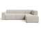 Beige clair \ Velours \ Angle droit