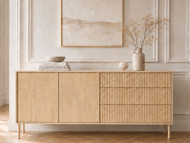 Commode avec portes et tiroirs 187 Gradimento Chêne Cremona