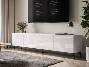 Meuble TV Rangement Nodoo Blanc