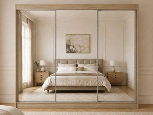 Armoire avec miroir et éclairage LED Luzio Chêne Sonoma