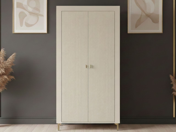 Armoire Portes Battantes Messina Cachemire