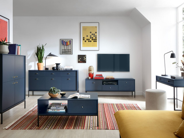 Ensemble de Meubles de Salon Amor Bleu Marine