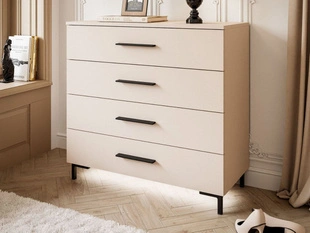 Commode de Rangement avec éclairage LED Nuveo Cachemire
