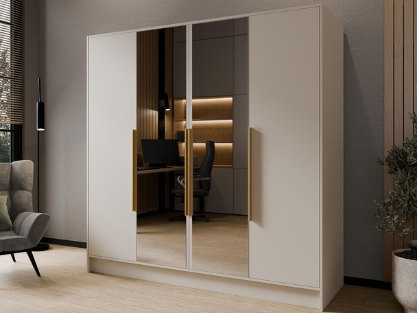 Armoire avec Miroir Lucca Cachemire