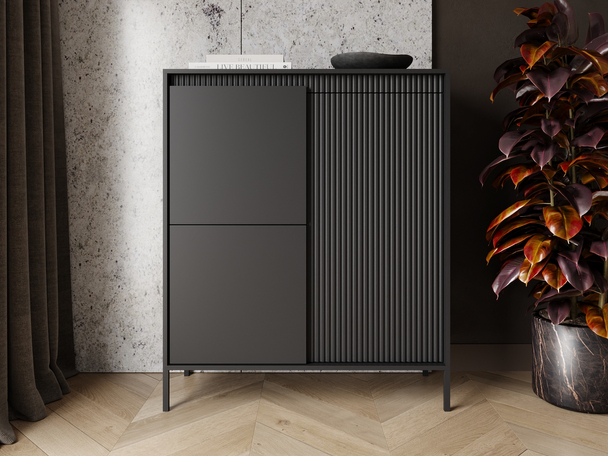 Buffet avec Portes Sorano Noir