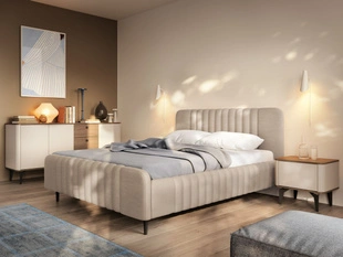 Ensemble de mobilier de chambre à coucher Arelis Kashmir, noyer royal