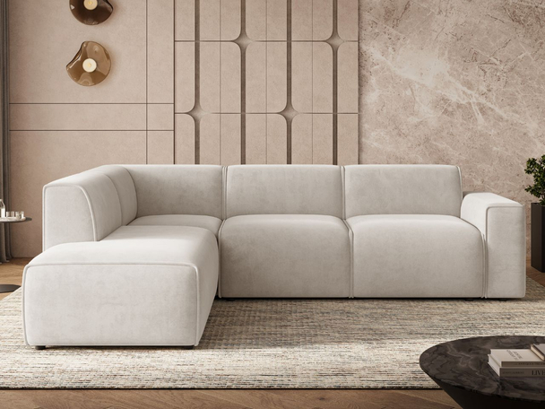 Canapé d'Angle Gauche Eluno Beige clair