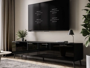 Meuble TV Rangement Noaé Noir