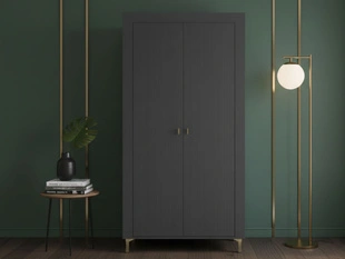 Armoire Portes Battantes Messina Noir