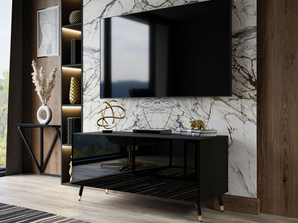 Meuble TV Rangement Noaé Noir
