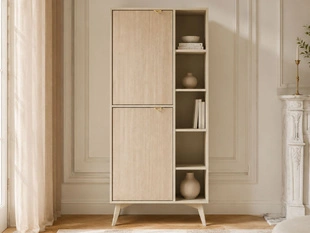 Bibliothèque avec portes Modena Beige