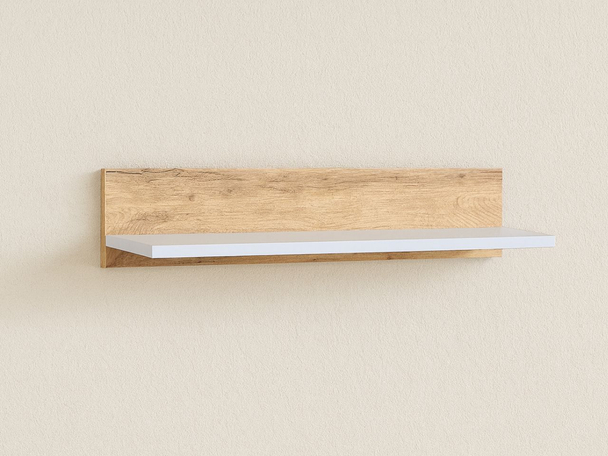 étagère murale Arcadia Marron, Blanc