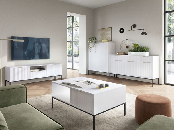 Ensemble de meubles de salon Amber blanc
