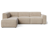 Beige \ Velours \ Angle gauche