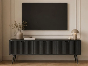 Meuble TV Rangement Viva noir