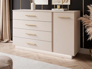 Commode de Rangement avec éclairage LED Nuveo Cachemire