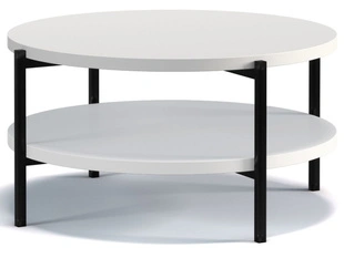 Table basse double Sevilla Blanc mat