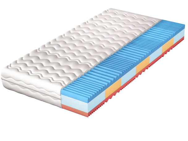Matelas en mousse avec 7 zones de fermeté et mousse profilée Navi 120x200
