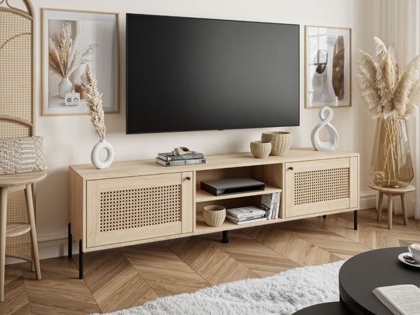 Meuble TV Rangement Bellance Marron