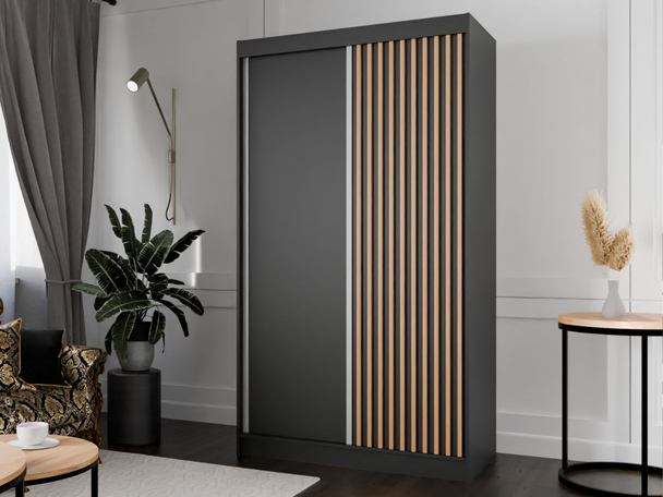 Armoire Portes Coulissantes Loreto Noir