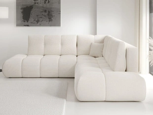 Canapé d'Angle Droite Convertible avec Coffre Kair Beige clair