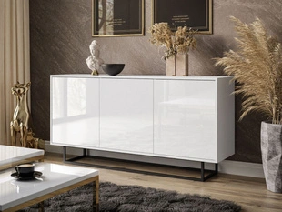 Commode glamour pour le salon Vivance Brillant blanc