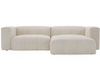 Beige \ Velours côtelé \ Angle droit
