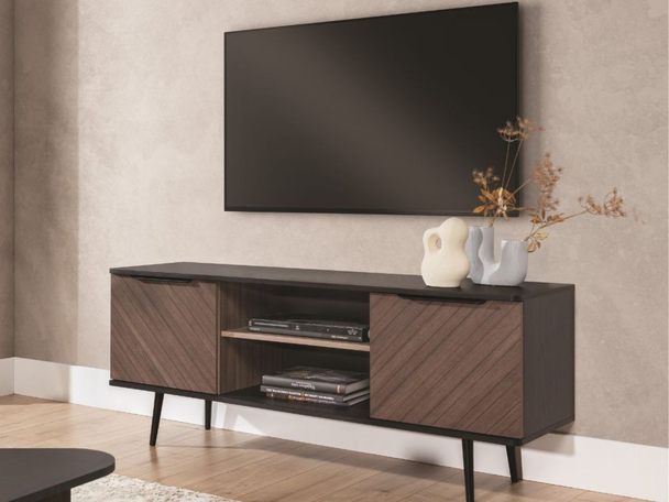 Meuble TV Rangement Nemi Marron