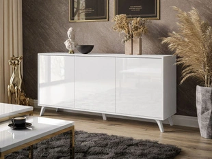 Commode élégante 154 cm Vivance Brillant blanc