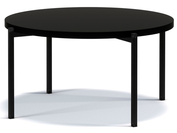 Table basse ronde 84 cm Sevilla Noir mat