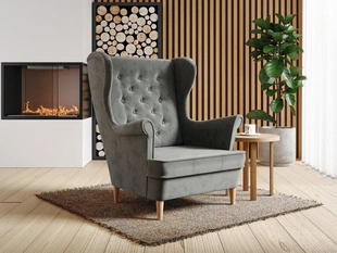 Fauteuil sur pieds Oslo II Gris