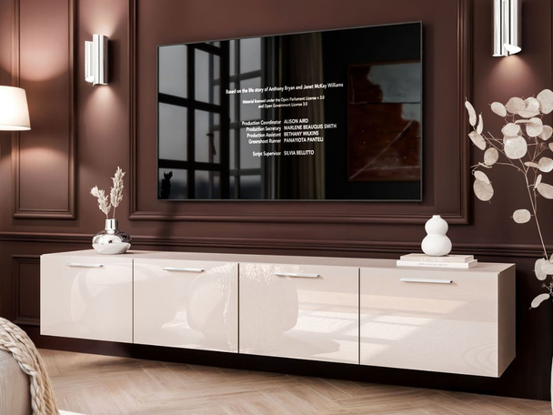 Meuble TV Rangement Noaé Cachemire