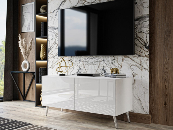 Meuble TV Rangement Noaé Blanc