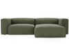 Vert \ Velours côtelé \ Angle droit