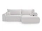 Blanc \ Velours \ Angle droit