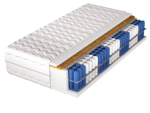 Matelas à ressorts ensachés avec fibres de coco et mousse polyuréthane Cevani 200x200