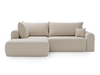 Beige clair \ Velours \ Angle gauche