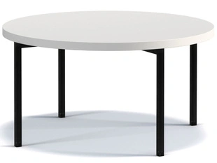 Table basse ronde Sevilla Blanc mat