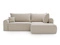 Beige clair \ Velours \ Angle droit