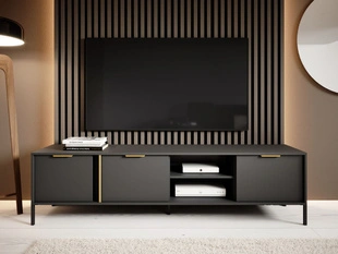 Meuble TV Rangement 203 cm Drino Anthracite