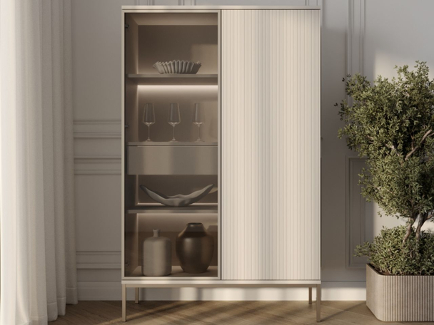 Moderne Vitrine avec LED Deo Cachemire