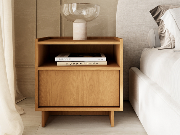Table de chevet avec tiroir Azumi Chêne caramel
