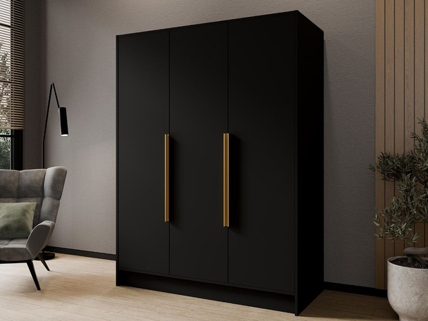 Armoire Portes Battantes Perugia Noir