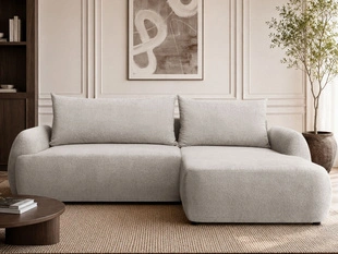 Canapé d'Angle Convertible avec Coffre Levio Beige