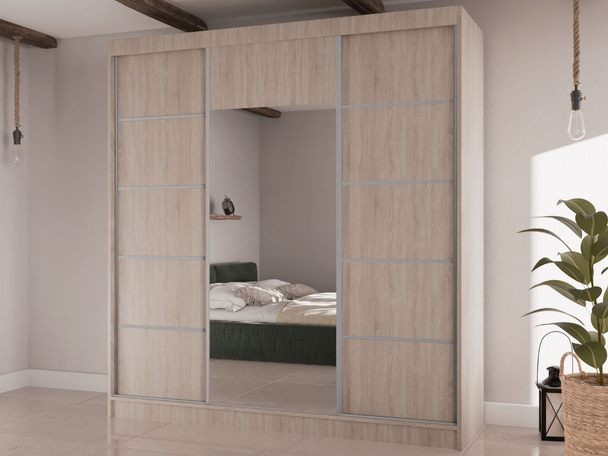 Armoire avec Miroir Maia Chêne Sonoma